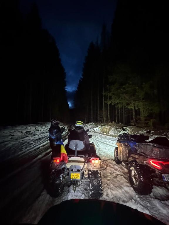 Cozy Aframe Valea Doftanei v zimě
