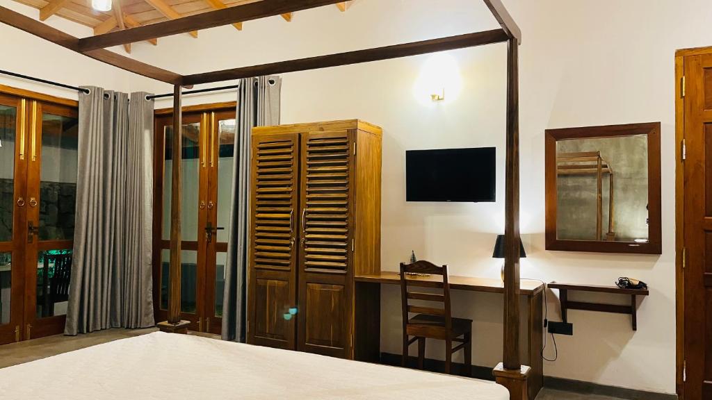 TV/trung tâm giải trí tại Villa Bell Rose Hikkaduwa