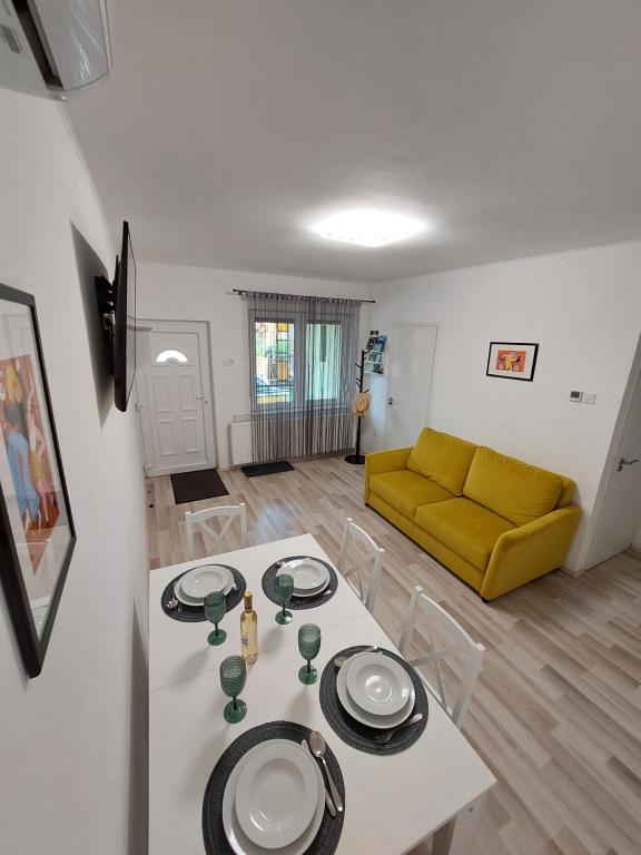 Posezení v ubytování Csalogány 19 Apartman