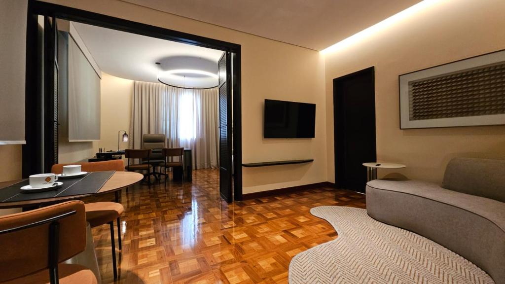 TV a/nebo společenská místnost v ubytování Hotel Glória Resort & Convention