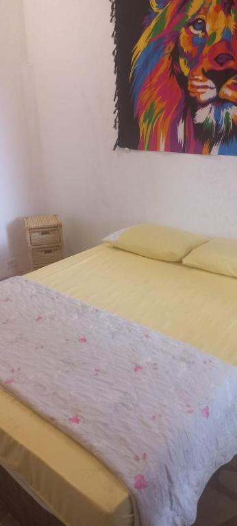 Postel nebo postele na pokoji v ubytování Paradise Hospedaria São Thomé