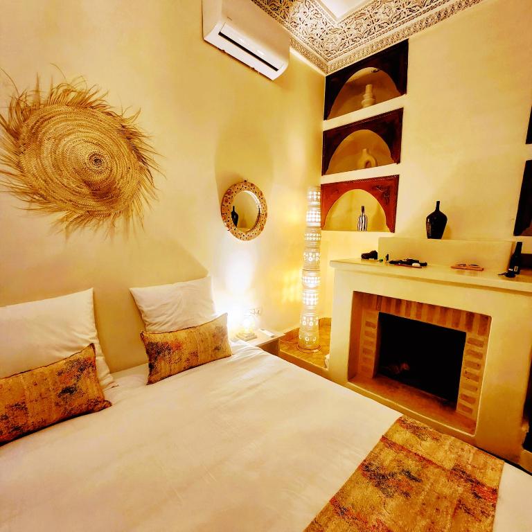Postel nebo postele na pokoji v ubytování Riad Vilamoura & SPA