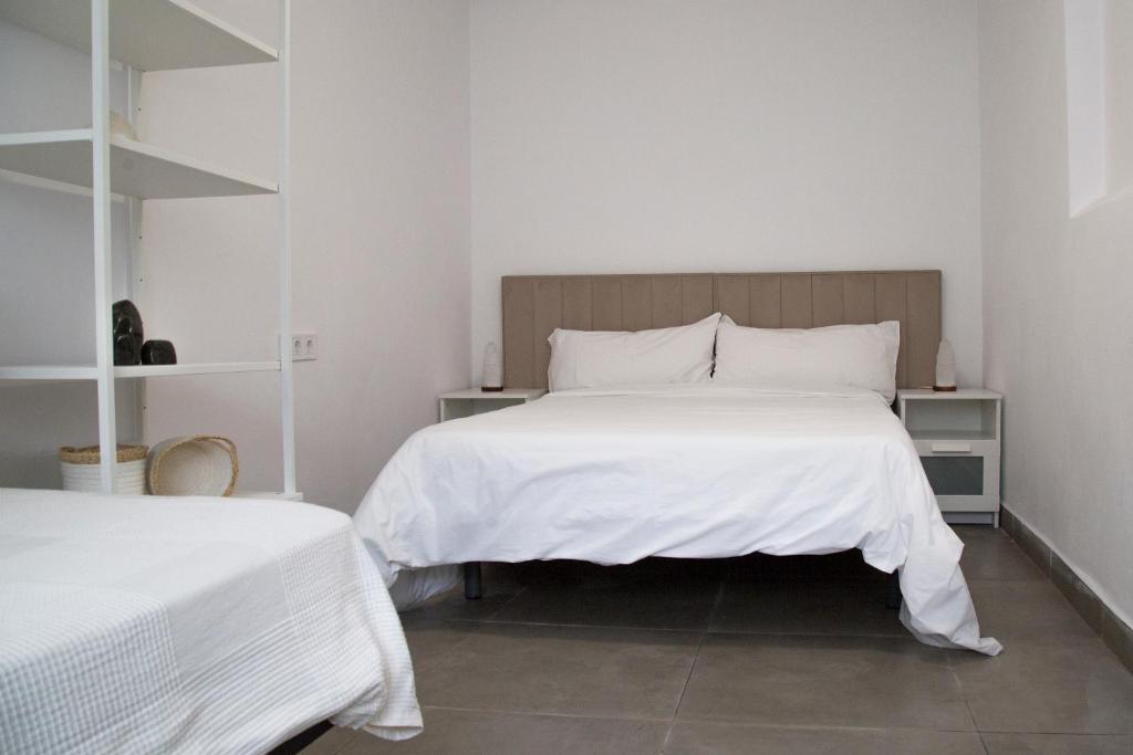 Postel nebo postele na pokoji v ubytování Apartamento en Riad Paraíso