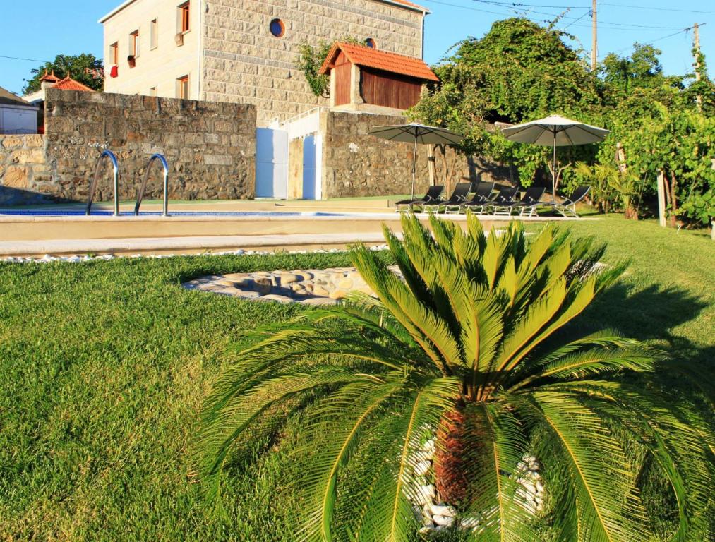 Κήπος έξω από το Casa das Cortes em Melgaço