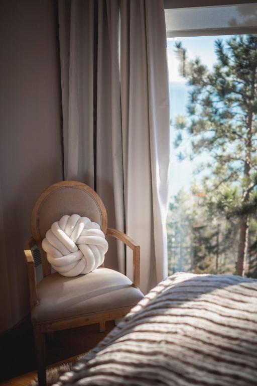 Postel nebo postele na pokoji v ubytování Villa Experience Nature Le Nid