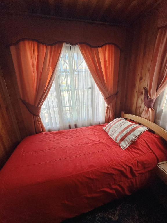 Postel nebo postele na pokoji v ubytování Hospedaje Maria