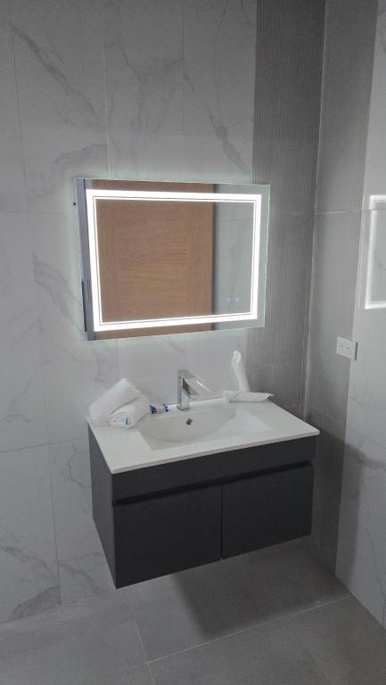 Koupelna v ubytování El Colibri Hotel