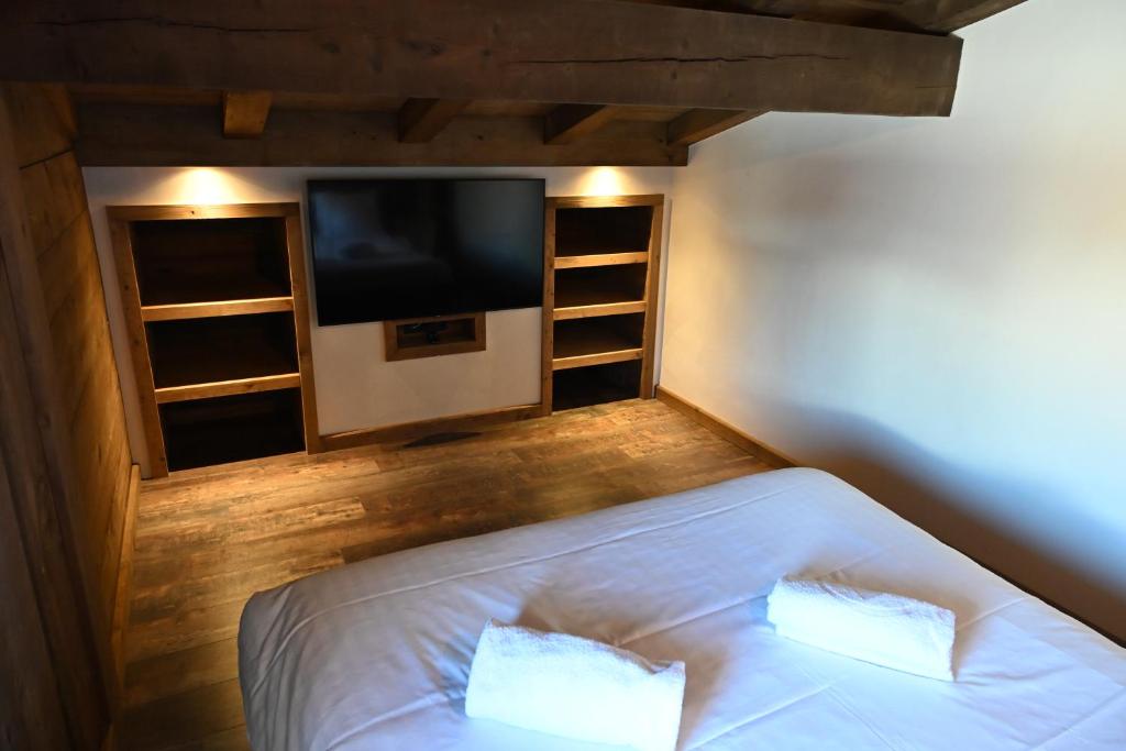 Posteľ alebo postele v izbe v ubytovaní Chalet Montana