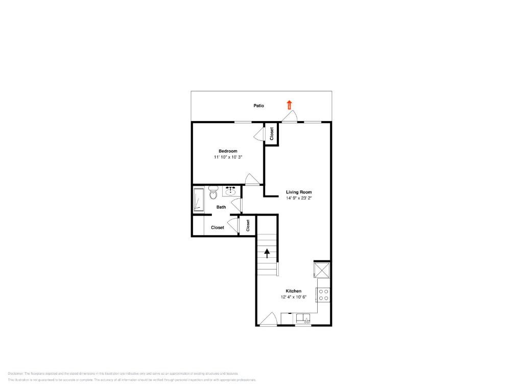 a floor plan of a house at Sweet Retreat in Port Aransas