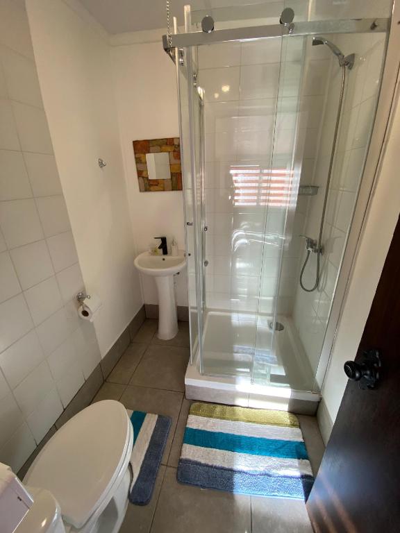 Koupelna v ubytování Hostal Amerindia
