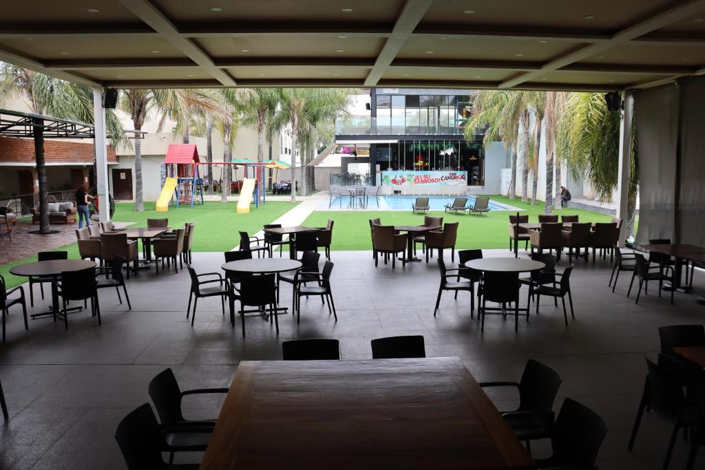 Restaurace v ubytování Wyndham Garden Aguascalientes Hotel & Casino