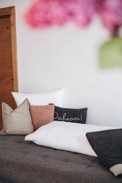 Postel nebo postele na pokoji v ubytování Rosa Alpina Appartement