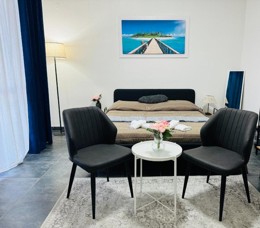 Posezení v ubytování B&B Porta Aperta