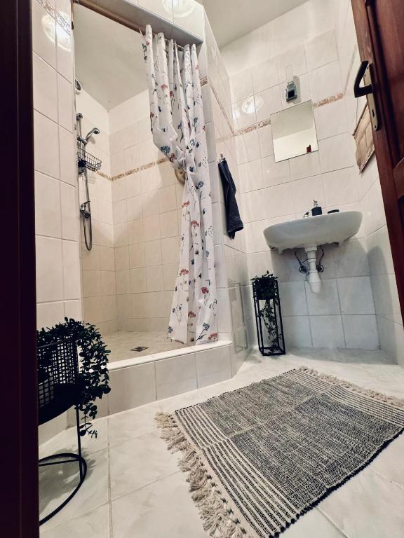 Łazienka w obiekcie Apartmány Srub Jenišov