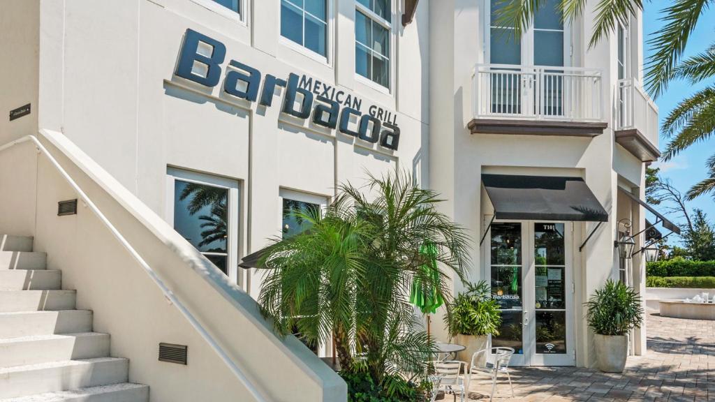 a rendering of the exterior of a hotel at Lazy Days in Seacrest