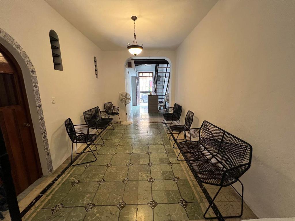Зона вітальні в Hostal Patio Nómada