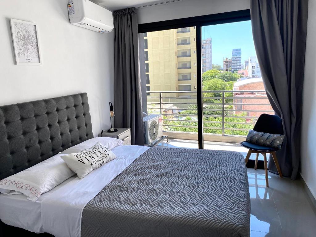 Cama o camas de una habitación en Departamento 44 - Mural Home