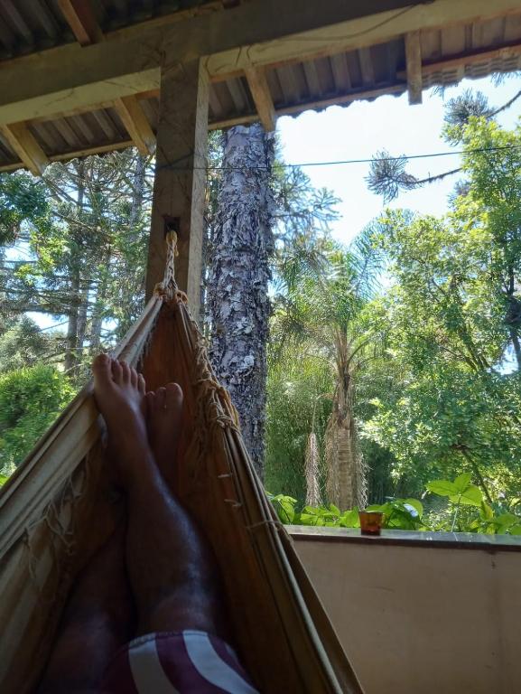 Zahrada ubytování Memora Guesthouse Bateias - Casa Inteira e quartos em chácara
