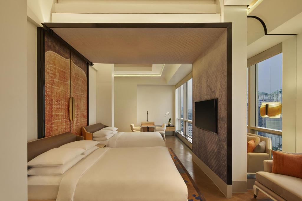 Katil atau katil-katil dalam bilik di Keraton At The Plaza, In The Unbound Collection By Hyatt