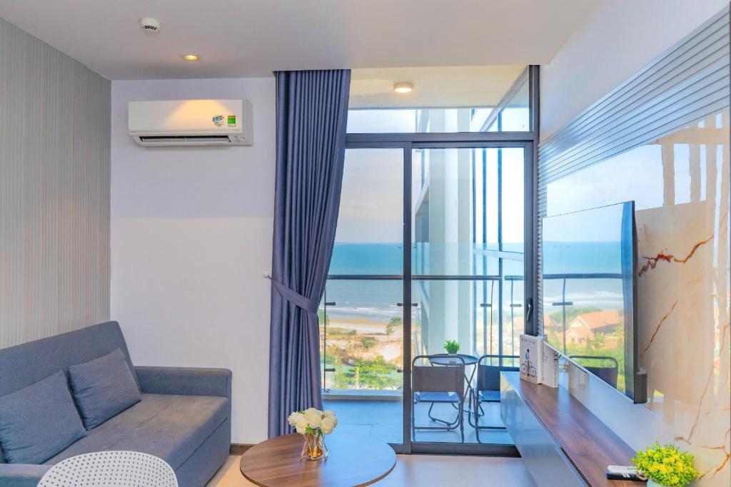 Posezení v ubytování CSJ Seaside - Căn Hộ Cạnh Biển