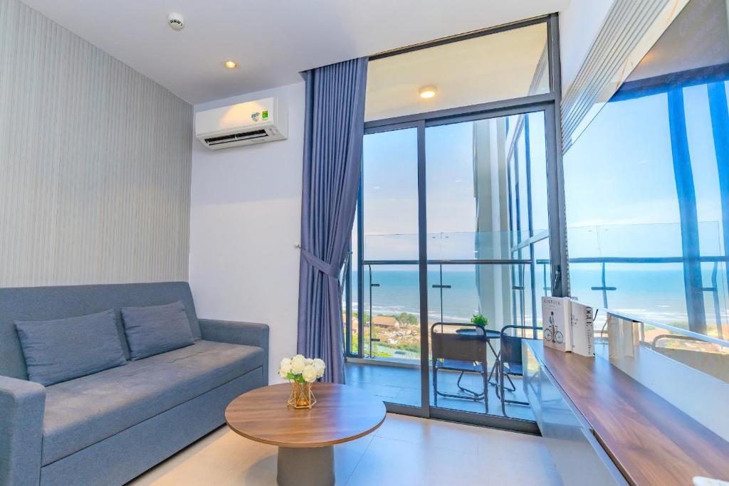 Posezení v ubytování CSJ Seaside - Căn Hộ Cạnh Biển