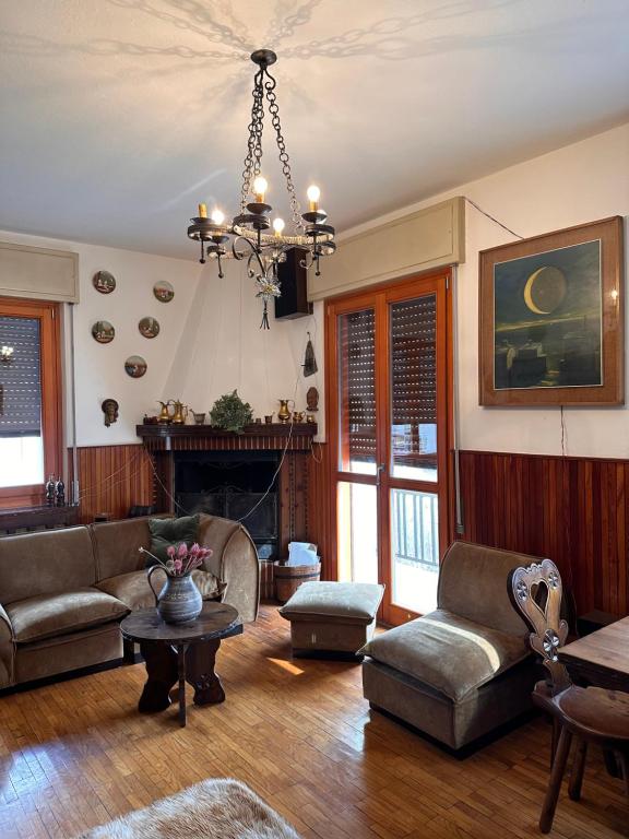 Posezení v ubytování Casa panoramica