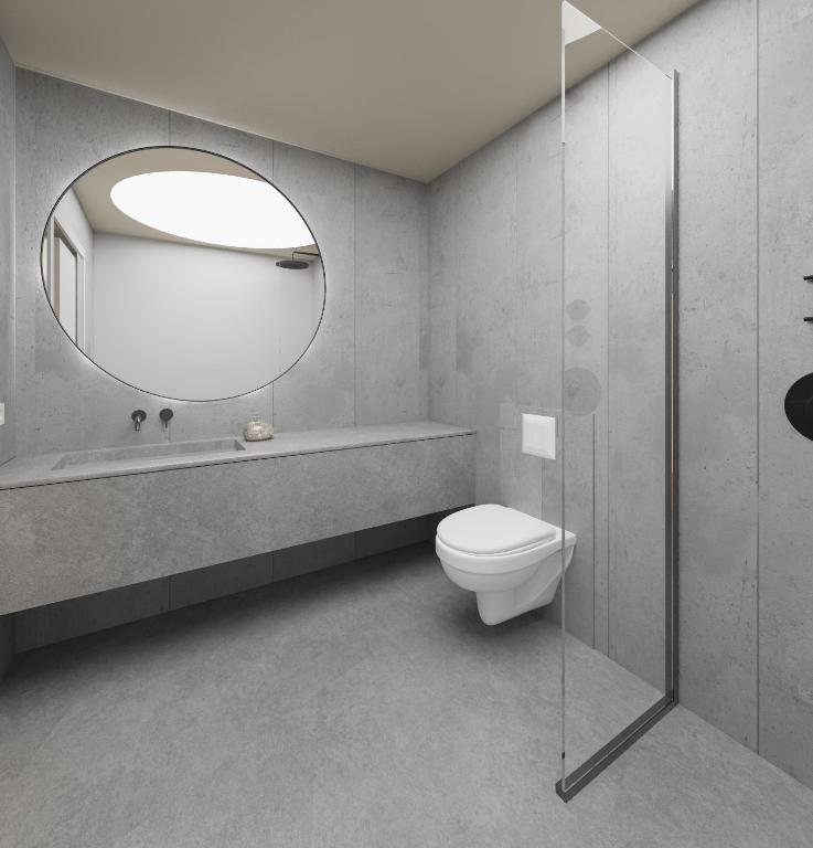 Koupelna v ubytování Hotel Loa