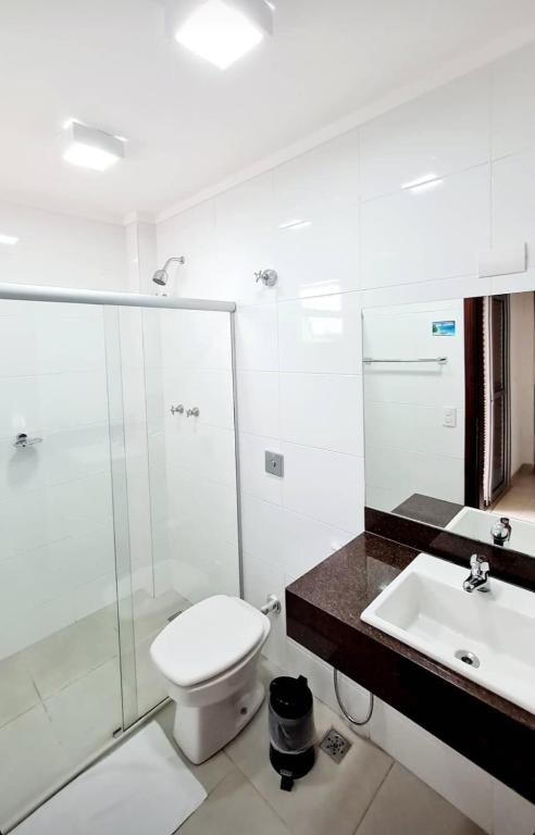 Koupelna v ubytování Hotel Mohallem