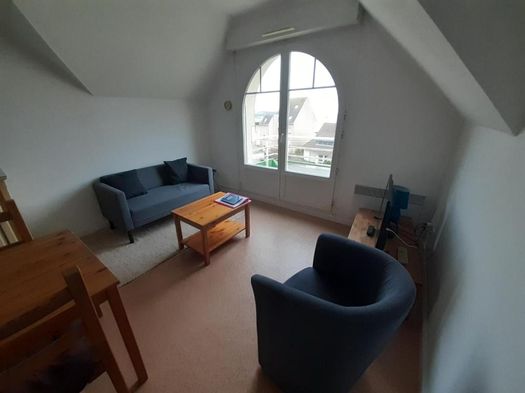 Posedenie v ubytovaní Les hublots - appartement vue mer