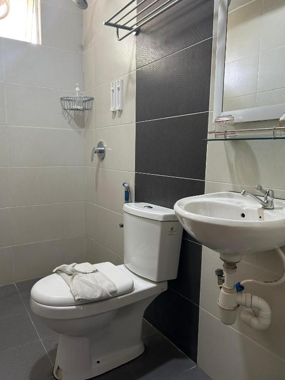 Koupelna v ubytování Mint Hotel