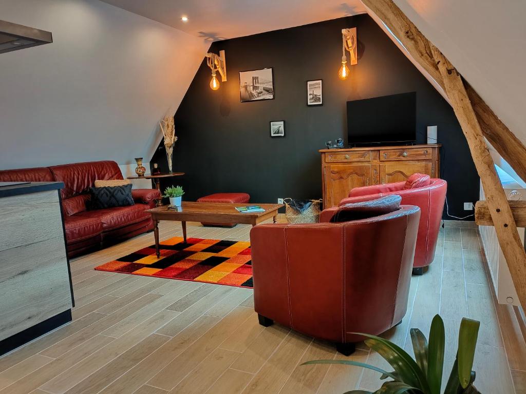 Gite Le Rucher et Gite appartement La Ruchette - ３ベッドルームのあるアパート