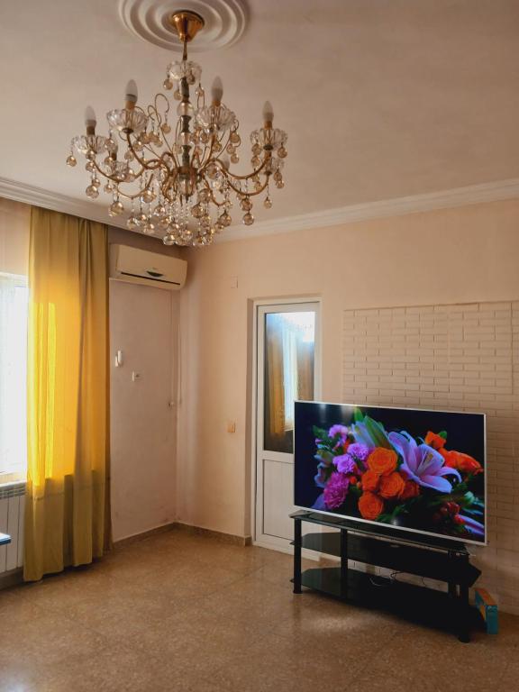 TV a/nebo společenská místnost v ubytování Гостевой дом 300м от моря "Кавказская пленница"