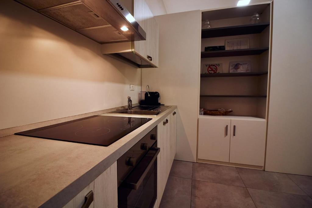 Kuchyň nebo kuchyňský kout v ubytování Agriturismo Oasi Bettella