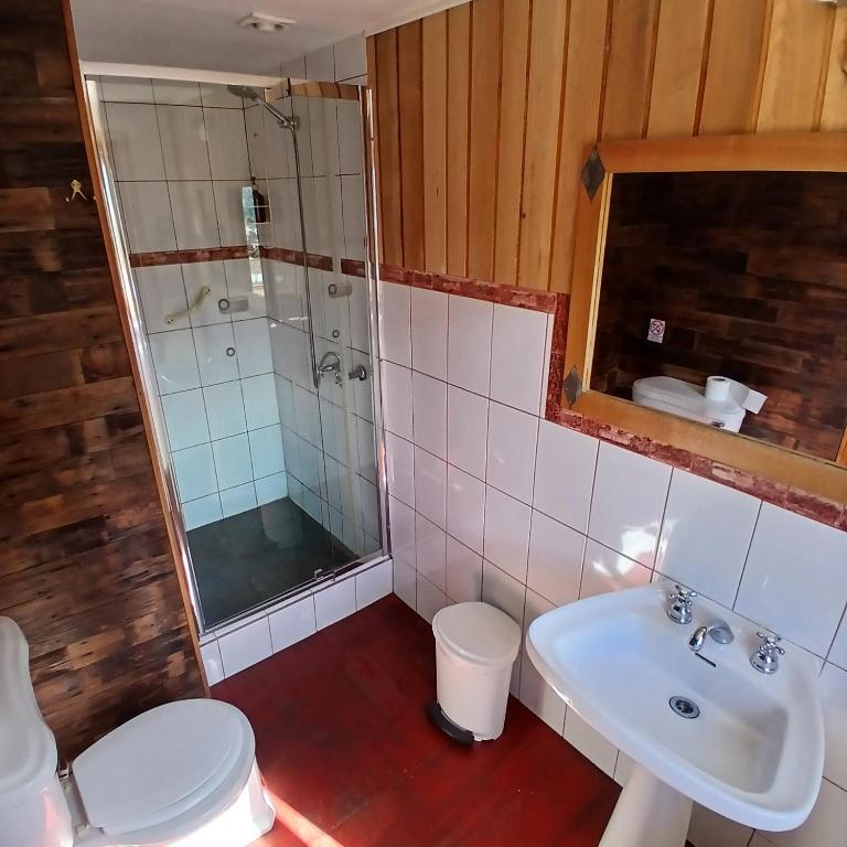 Koupelna v ubytování Hotel Mi Casa