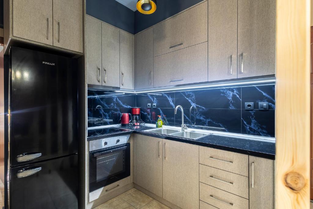 Kuchyň nebo kuchyňský kout v ubytování GpxClr-LuxHarmonyGrandSuite