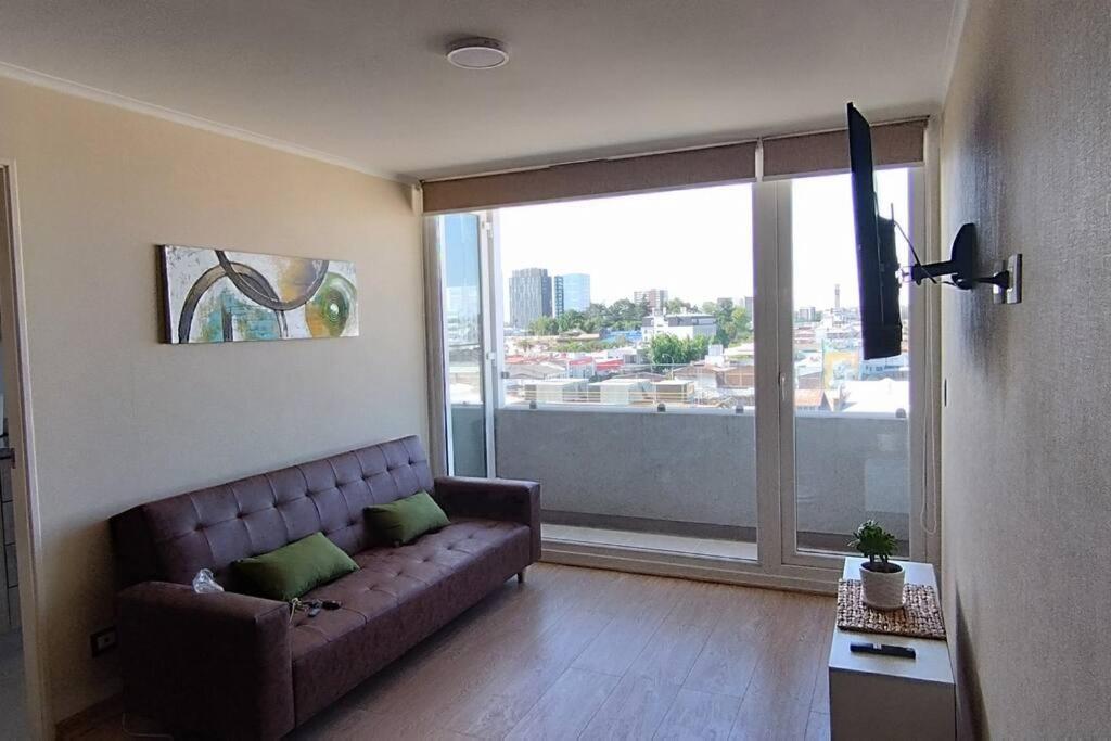 Posezení v ubytování departamento céntrico amplio y cómodo