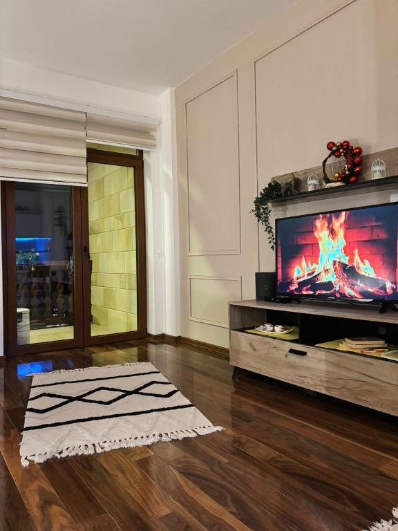 TV a/nebo společenská místnost v ubytování Nirvana Lux Apartman Zlatar