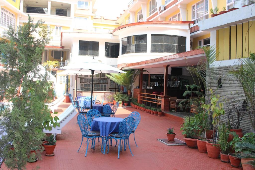 Balkón nebo terasa v ubytování Hotel Woodland Kathmandu
