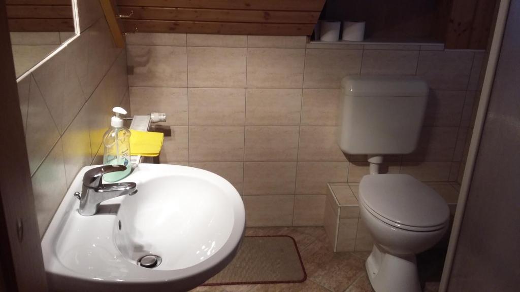 Kúpeľňa v ubytovaní Kerámiapark Guesthaus