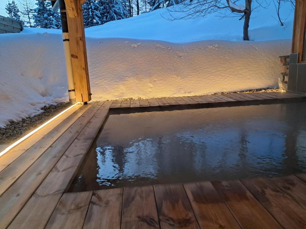 Chalet Matsuzaka - chambres d'hôtes de luxe v zimě
