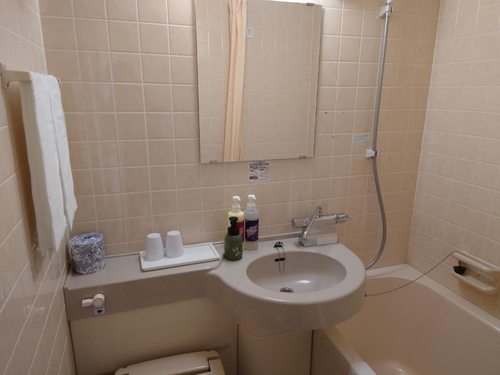 Koupelna v ubytování Ichikawa Grand Hotel