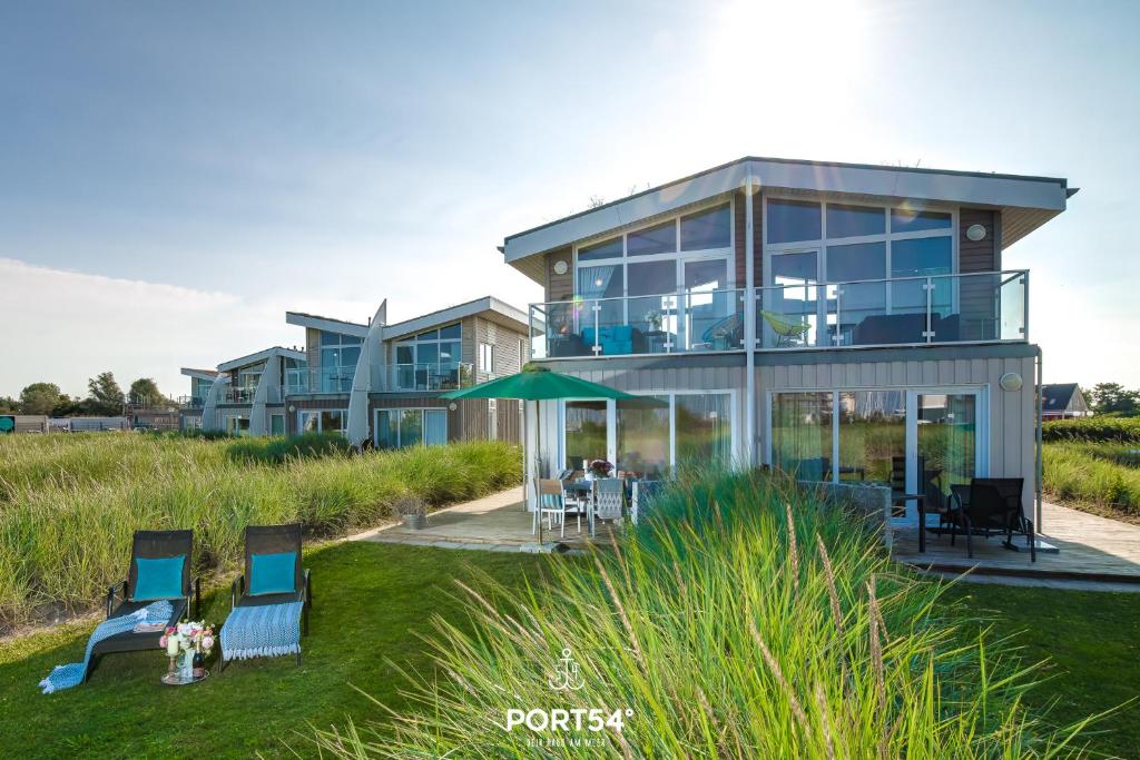 Bygningen som feriehuset ligger i