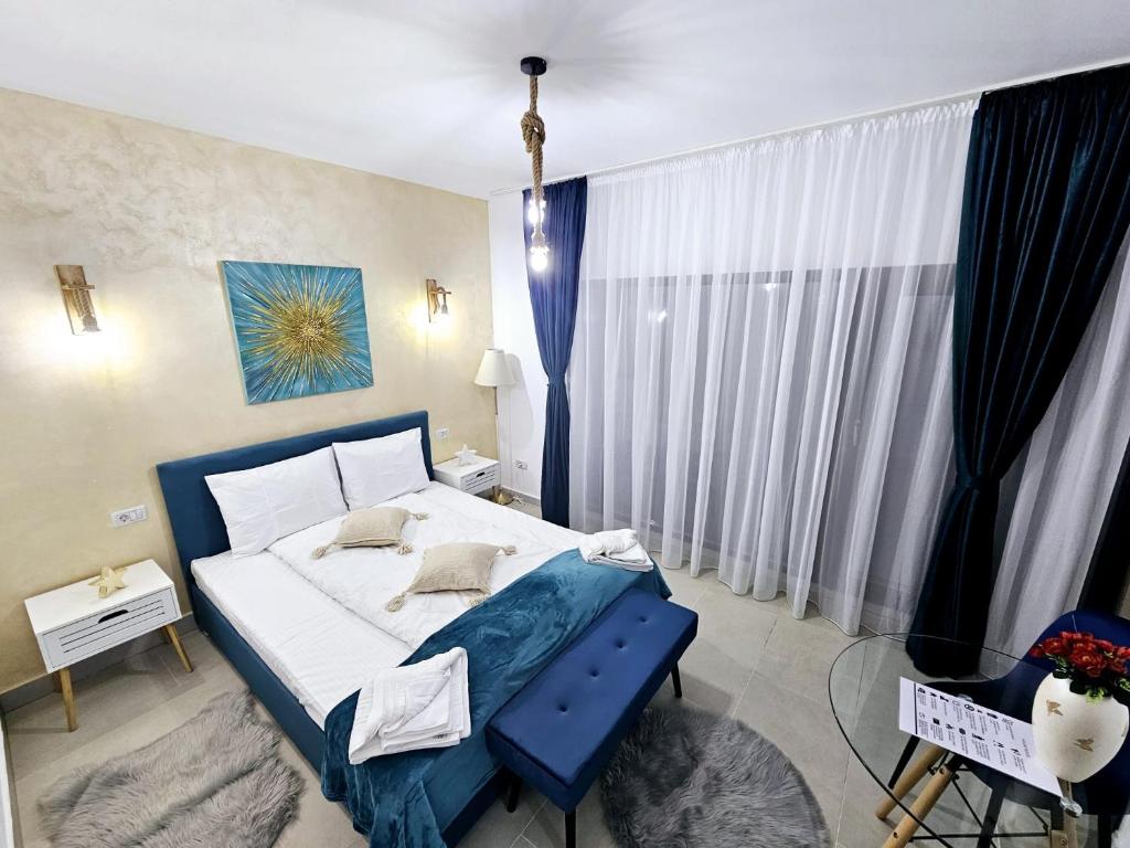 Postel nebo postele na pokoji v ubytování Double room with Balcony Transalpina Ski Resort - DBL1