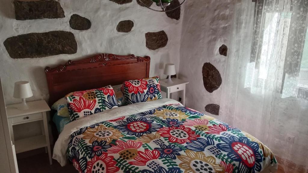 Postel nebo postele na pokoji v ubytování Sol y campo Javier