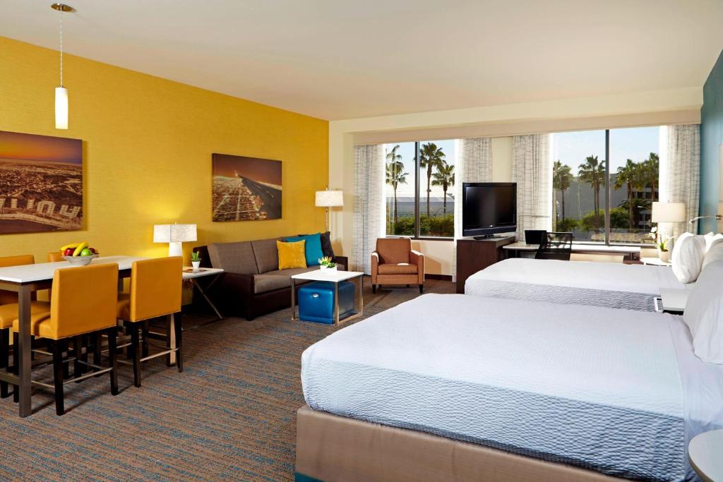 Residence Inn by Marriott Los Angeles LAX/Century Boulevard - Grotere Queen Studio Met Twee Queensize Bedden