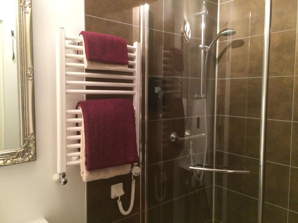 Koupelna v ubytování Annas Hotell