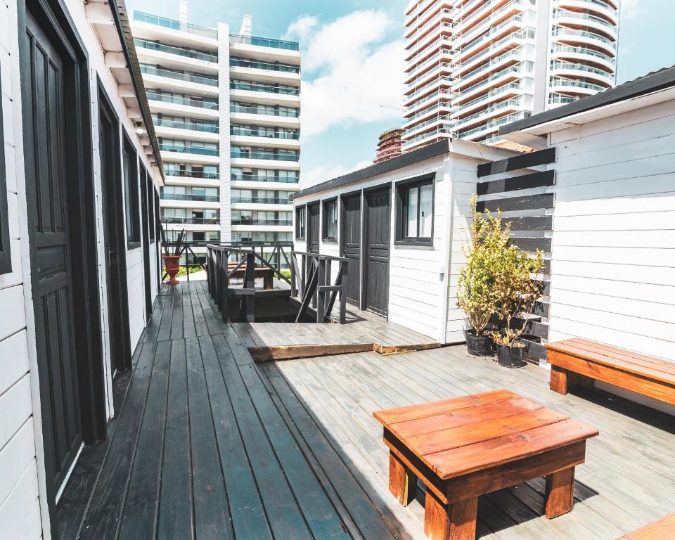 Balkón nebo terasa v ubytování Hostel 32