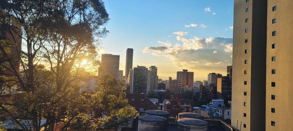 Nespecifikovaný výhled na destinaci Bogotá nebo výhled na město při pohledu z hotelu