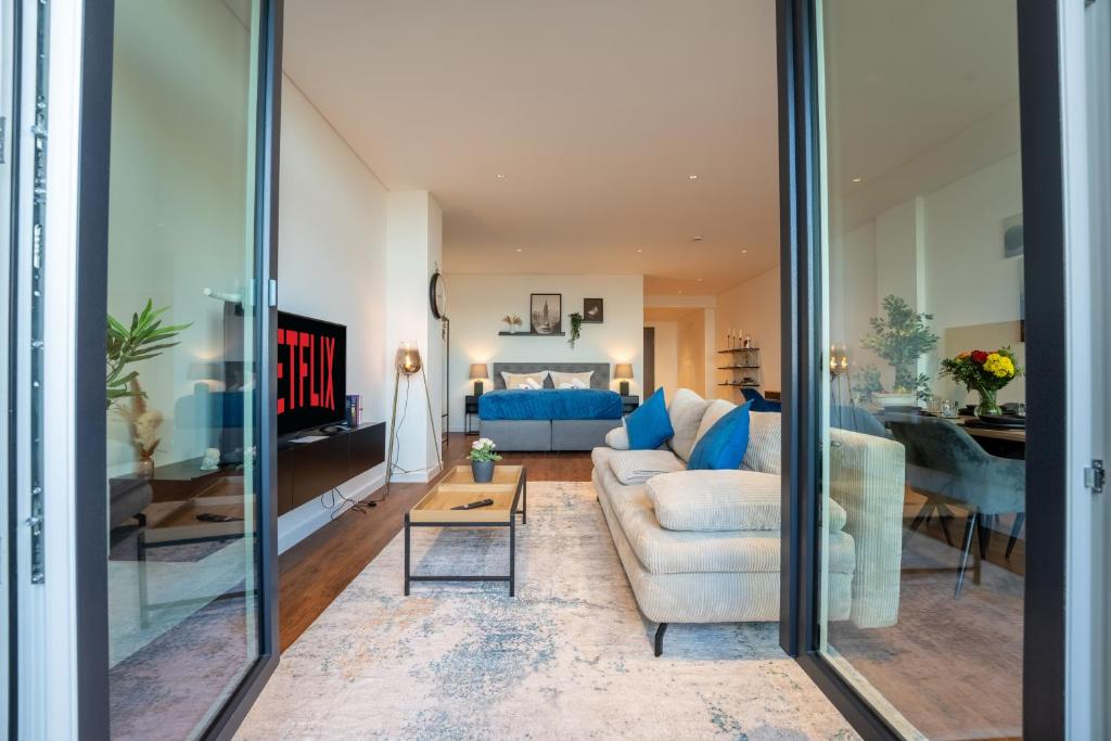 Χώρος καθιστικού στο SCHLOSSBERG RESIDENCES - 3 Glocken Luxury PENTHOUSE-Apartments