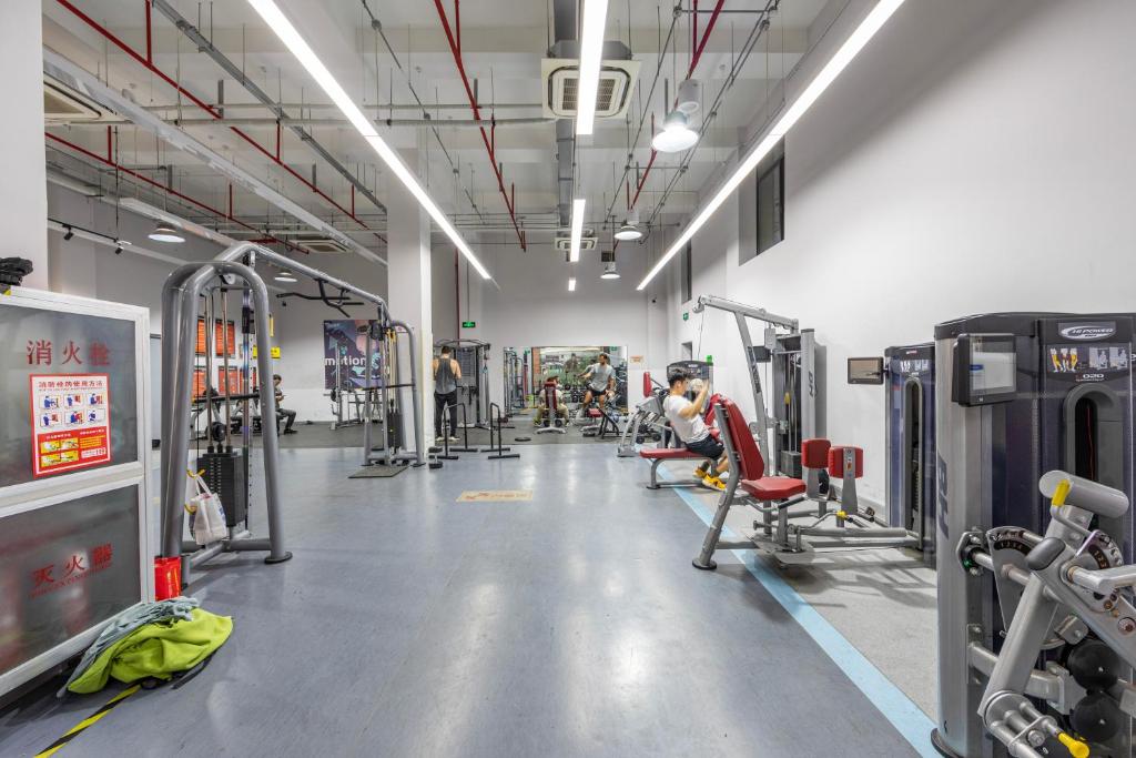 Fitness centrum a/nebo fitness zařízení v ubytování True Go Hotel - Shanghai Jing'an Temple Nanjing West Road